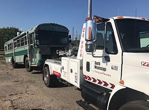 Towing Schoolbus